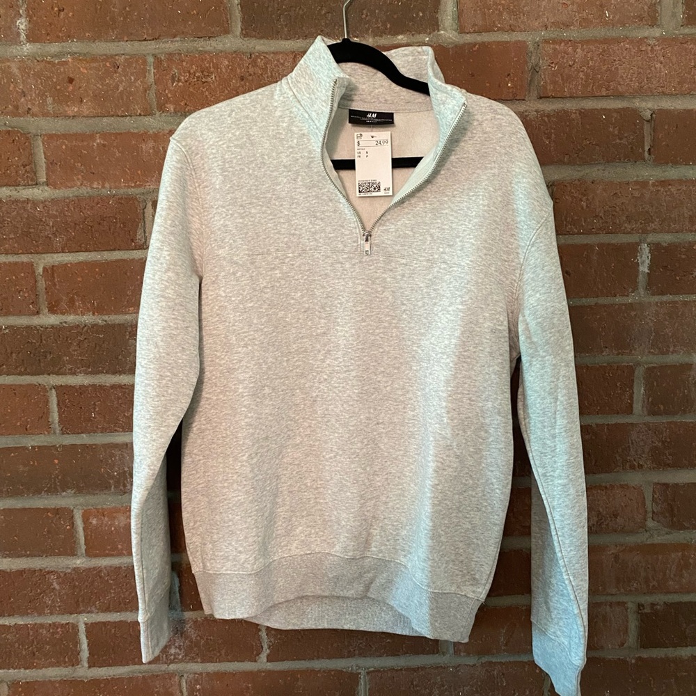 H & M 3/4 zip sweatshirt. Brand new.